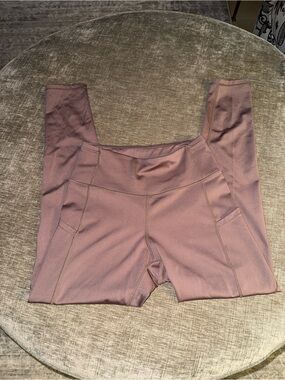 Yelete Women’s High-Waist Tech Pocket Active Leggings in Smoke